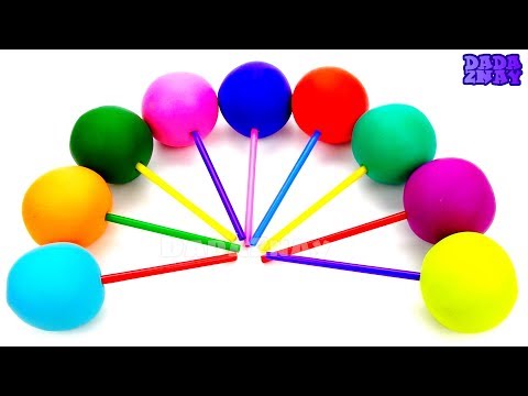Видео: Чупа-Чупсы Плей До|Play Doh для детей|Учим цвета с пластилином Плей До|Лепим Фигурки из пластилина