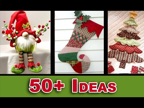 Видео: Более 50 идей для шитья домашнего декора к Рождеству