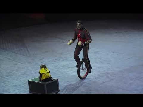 Видео: Беларусь/Минский цирк/Обезьяна на велосипеде