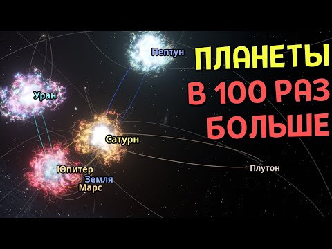 Видео: Что, если ВСЕ Планеты станут В 100 РАЗ Больше | Universe Sandbox