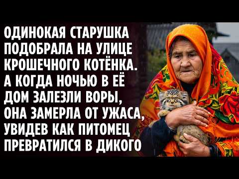 Видео: Пенсионерка подобрала на улице маленького котёнка, но это оказался не кот! Позже произошло...