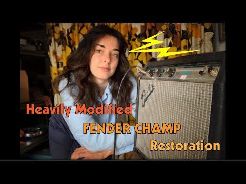 Видео: Fender Champ 1975 года | Реставрация и модернизация корпуса | The Electric Lady