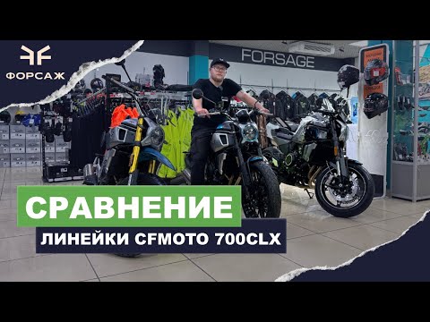 Видео: Обзор CF мотоциклов Moto 700CL-X Heritage, Sport, Adventure. Трое из ларца. Мото центр Форсаж