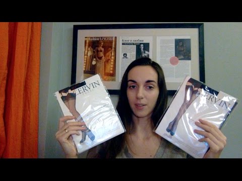 Видео: Обзор классических нейлоновых чулок французского бренда Cervin