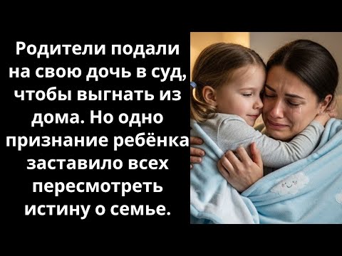 Видео: Родители подали на меня в суд, чтобы выселить, — но слова моей 7-летней дочери изменили всё