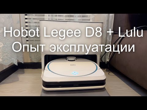 Видео: Hobot Legee D8 + Lulu. Опыт эксплуатации через 6 месяцев.