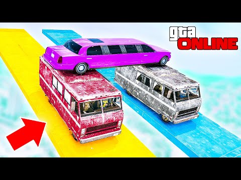 Видео: КӨЛІКТІҢ ҮСТІНДЕ КӨЛІК? ҮШ АДАМДЫҚ СКИЛЛ ТЕСТ! GTA 5 ONLINE