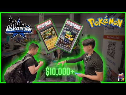 Видео: Последовательная реклама PSA 10 Luigi Pikachu Ponchos / Dallas Card Show / Pokémon Vendor POV 2025
