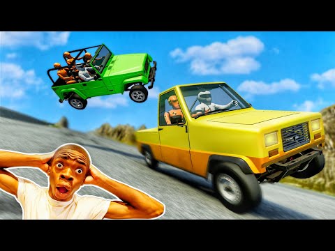 Видео: Автомобили против спуска 😱 - [BeamNG.Drive]