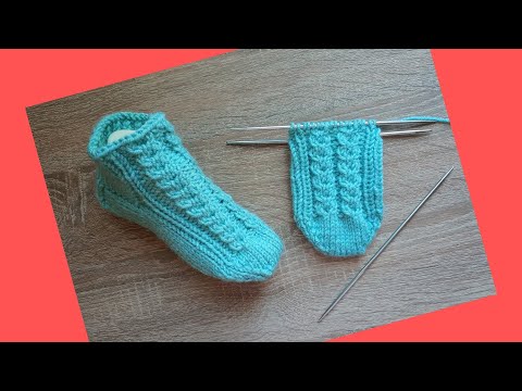 Видео: Детские Носочки От Мыска Без Единого Шва На Трёх Спицах