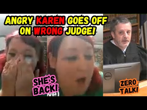 Видео: Крайне РАЗЪЯРЕННАЯ КАРЕН умоляет, умоляет, А ПОТОМ нападает НЕ НА ТОГО СУДЬЮ! ТЮРЬМА!