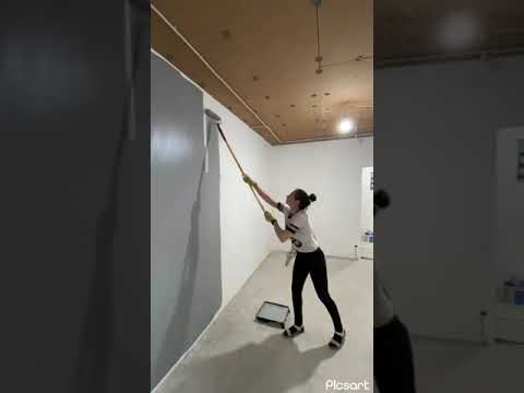 Видео: Малярные работы, Шпатлёвка, Поклейка флизелина, Покраска, Выполнена колоссальная работа!