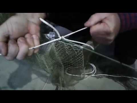 Видео: Вентерь для креветки ч.5. Сшивание вентеря.