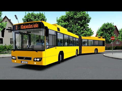 Видео: Omsi 2 Volvo 7700A FL карта Лиепая (Liepaja) из аэропорта в цент