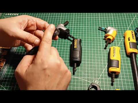 Видео: Угловая насадка DEWALT DWAMRA38FT под торцевые головки с квадратом 3/8"