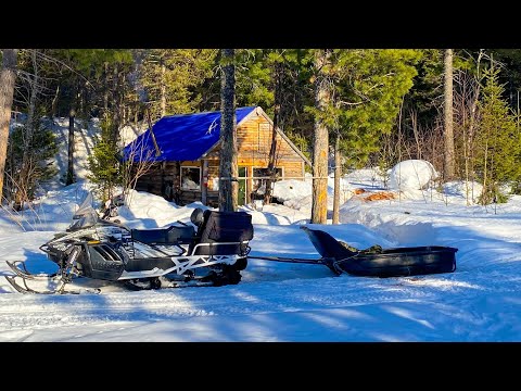 Видео: Горная река водопады таёжные избы Сломался снегоход ирбис сф 200 суперлонг