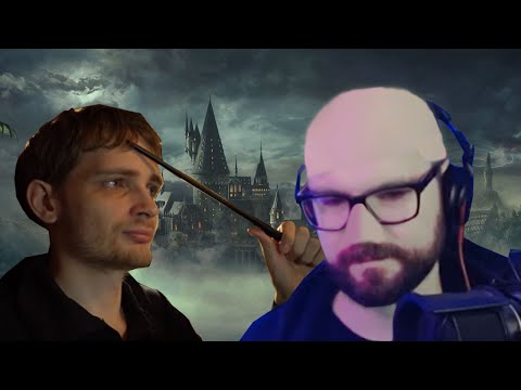 Видео: Вертолёт смотрит обзор Либрариума на Hogwarts Legacy