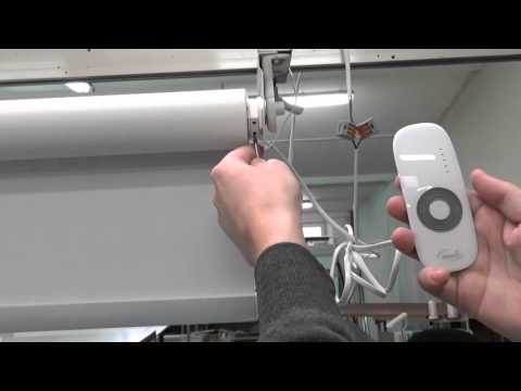 Видео: Настройка электропривода рулонных штор DM25TE-1.5/32, 100-240B, ЭК, IC - AMIGO