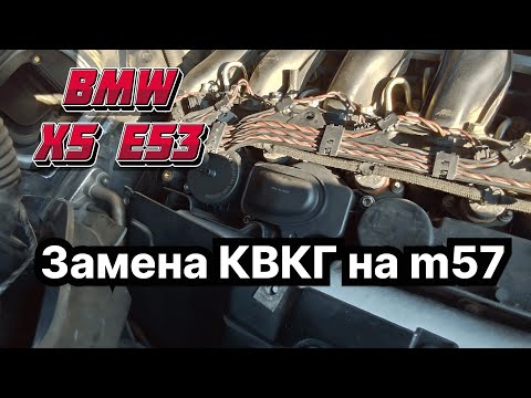 Видео: Как заменить КВКГ на  двигателе m57(n) от BMW | BMW X5 e53