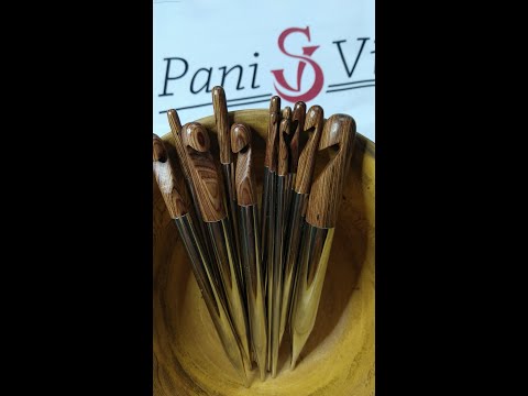 Видео: Тунисский крючок. Обзор набора крючков Boye Artisan Tools Crochet Master Plus и сравнение.