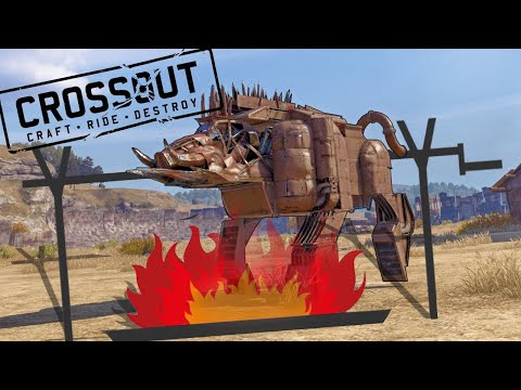 Видео: ДИМОН ПОЙМАЛ МЕТАЛЛИЧЕСКОГО КАБАНА И ЗАЖАРИЛ! БИТВА АВТОСБОРОК (CROSSOUT)
