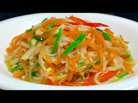 Видео: Это так вкусно — обжаривать измельченную редьку таким образом. Это вызывает больш