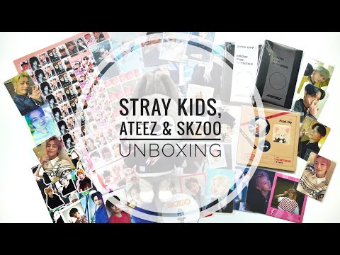 Видео: 💌🐺K-POP UNBOXING | Распаковка карт и мерча STRAY KIDS & ATEEZ + распаковка плюшика SKZoo ВульфЧан