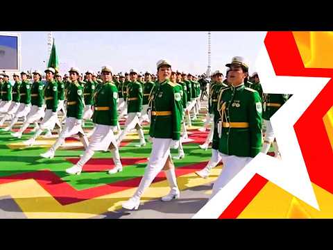 Видео: ЖЕНСКИЕ ВОЙСКА ТУРКМЕНИСТАНА ★ «Дорогая моя Родина» - поет Мяхри ПИРГУЛЫЕВА