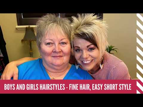 Видео: Простые короткие стрижки для тонких волос | Стрижка боб