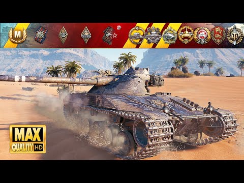 Видео: Bat.-Châtillon 25 t: Профессиональный игрок на "Sand River" - World of Tanks