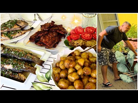 Видео: Выкопали картошку- приготовили вкусный ужин/ Грилим с друзьями