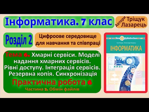 Видео: Тема 6. Хмарні сервіси. Частина 2 | 7 клас | Тріщук