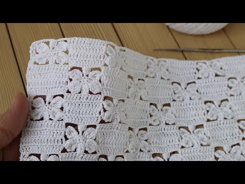 Видео: УЗОР "Бабочки" ВЯЗАНИЕ КРЮЧКОМ мастер-класс СХЕМА узора Crochet butterfly lace pattern