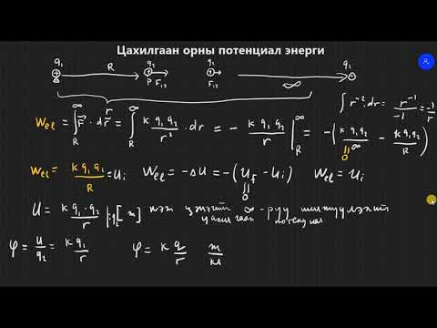 Видео: 6.9-Цахилгаан потенциал энерги-цахилгаан потенциал