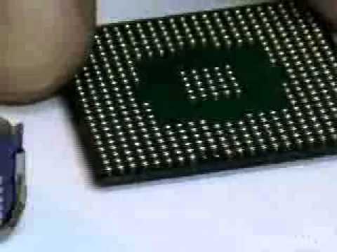 Видео: Пайка BGA южного моста прожектором