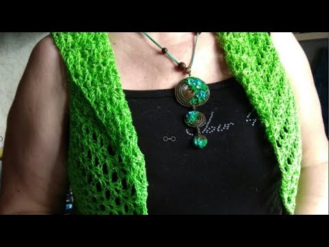 Видео: Лёгкая кофточка   болеро