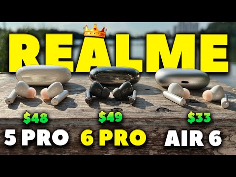 Видео: ОБЗОР 👑 Realme Buds Air 6 Pro - ЛУЧШИЕ Беспроводные Наушники за $49