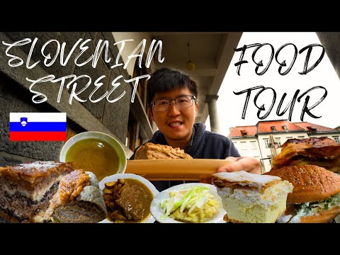 Видео: Гастрономический тур по улицам Словении 🇸🇮 Штрукли, пирог «Блед», картофельный салат + ростбиф в ...
