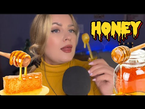 Видео: АСМР МЁД 🍯/ asmr eating honey 😋