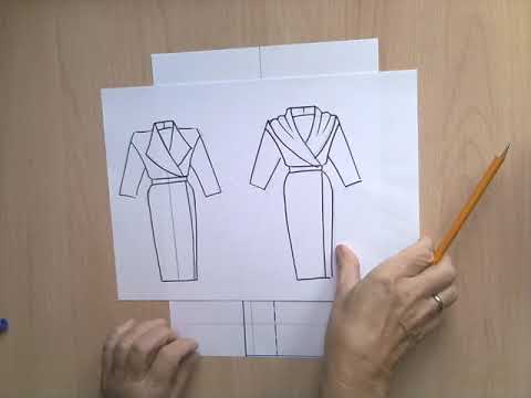 Видео: Курсы кройки и шитья. Цельновыкроенный воротник 2.