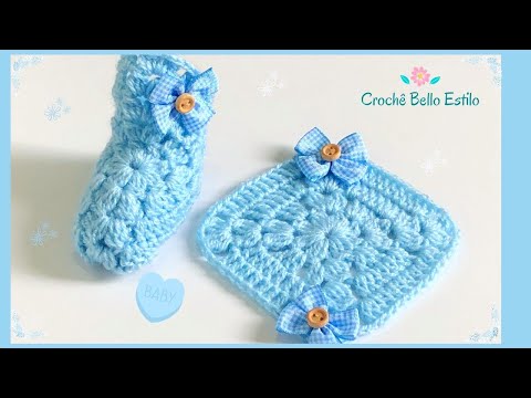 Видео: НЕВЕРОЯТНО!!😍КВАДРАТ/QUADRADINHO НОВАЯ ТЕХНИКА -ВЯЗАНИЕ ОБУВИ КРЮЧКОМ- НАЧИНАЮЩИЕ