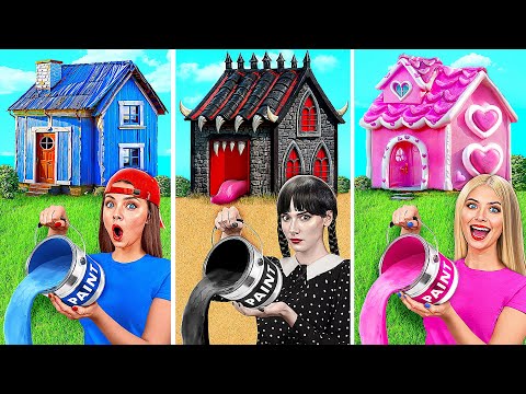 Видео: Домики Одного Цвета Челлендж | Смешные Челленджи от Multi DO Challenge