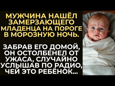 Видео: Мужчина нашёл замерзающего младенца на пороге в морозную ночь  Но услышав по радио, чей эт