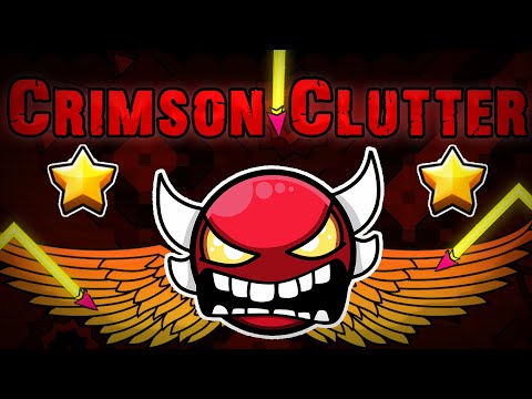 Видео: Жесткий NC Демон Crimson Clutter insane demon Geometry Dash [19]