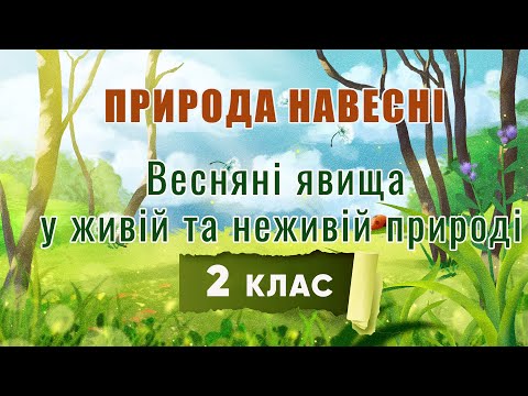 Видео: 🌸Природа навесні. Весняні явища у живій та неживій природі - Прирознавство - 2 клас