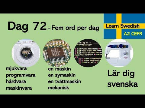 Видео: Учите шведский - День 72 - Пять слов в день - A2 CEFR