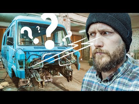 Видео: Ужасный мотор в автодоме. Снимаем двигатель. MERCEDES 308D T1