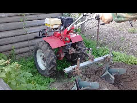 Видео: Второе окучивание картофеля мотоблоком.