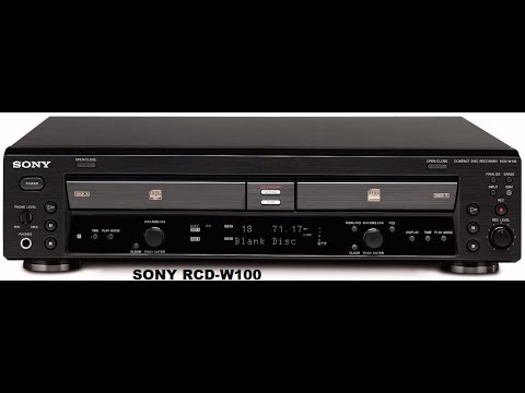 Видео: Sоny RCD-W100.Проба записи на CD диск.