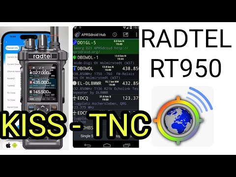 Видео: Тестирование Radtel RT950 Kiss TNC с помощью APRS Droid